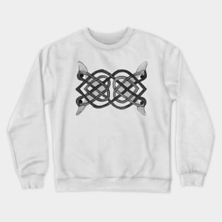 BLACK Celtic knotwork Crewneck Sweatshirt